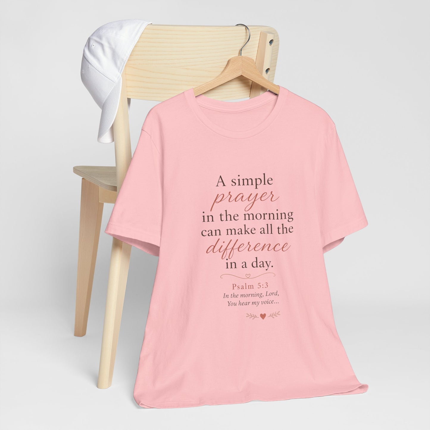 Prayer Morning Tee – “A simple prayer in the morning can make all the difference” Christian Inspirational T‑Shirt