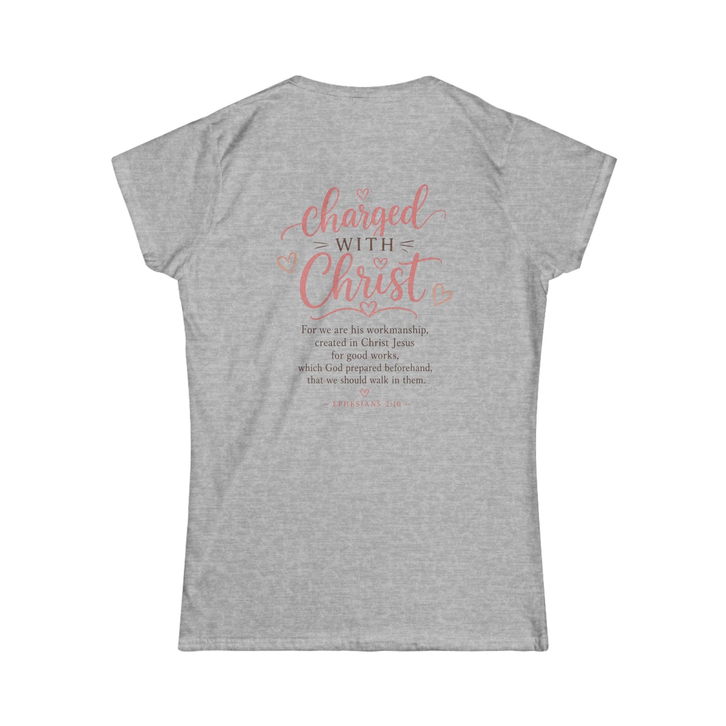 Created, Chosen, Called Christian Women's Tee — "Charged with Christ" Inspirational Faith Shirt