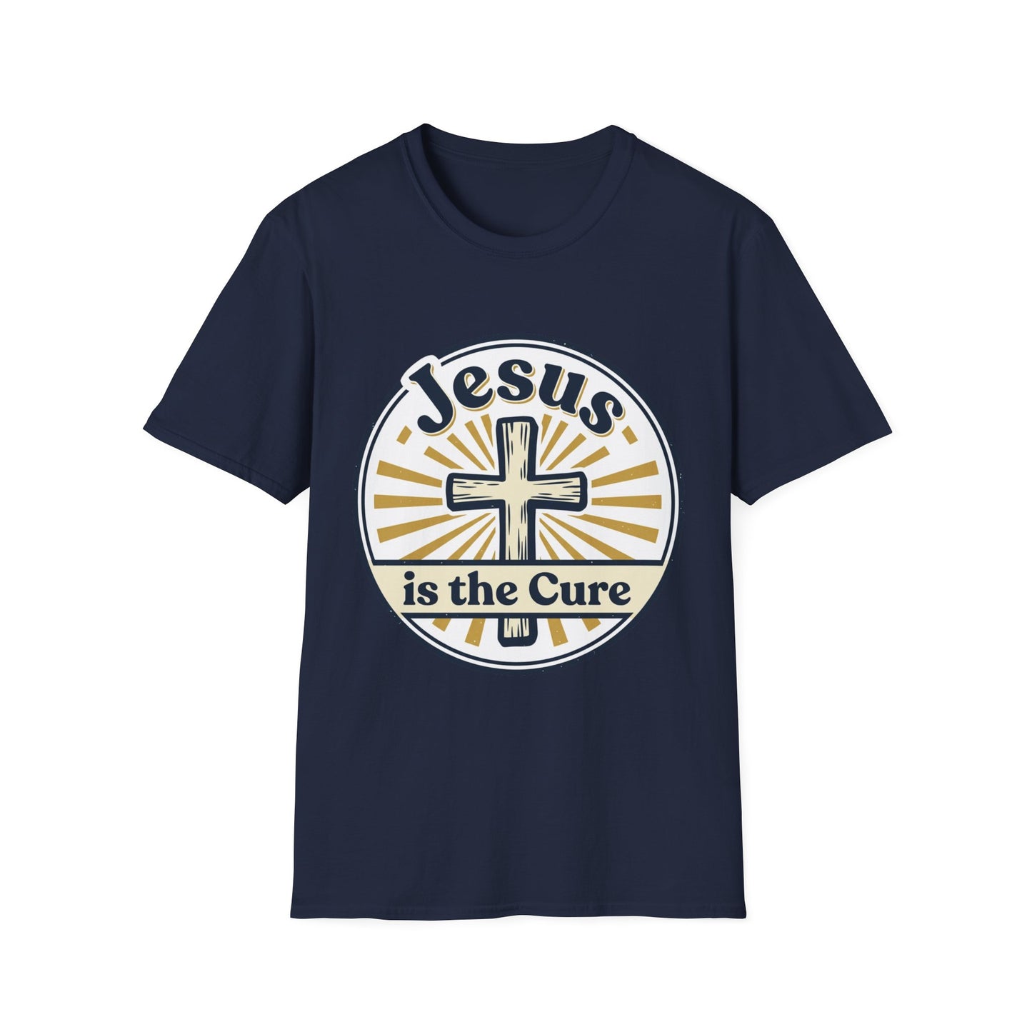 Jesus Is the Cure T-Shirt — Christian Cross Faith Tee