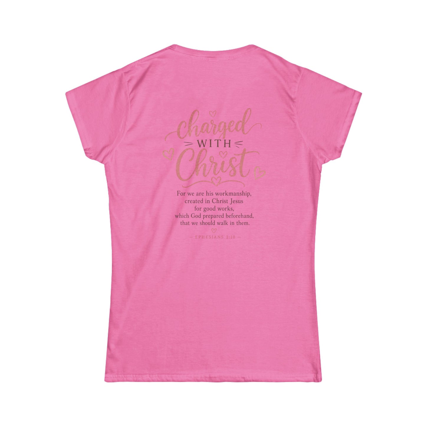 Created, Chosen, Called Christian Women's Tee — "Charged with Christ" Inspirational Faith Shirt
