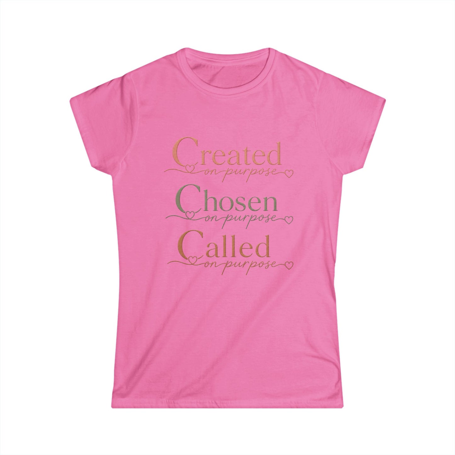 Created, Chosen, Called Christian Women's Tee — "Charged with Christ" Inspirational Faith Shirt