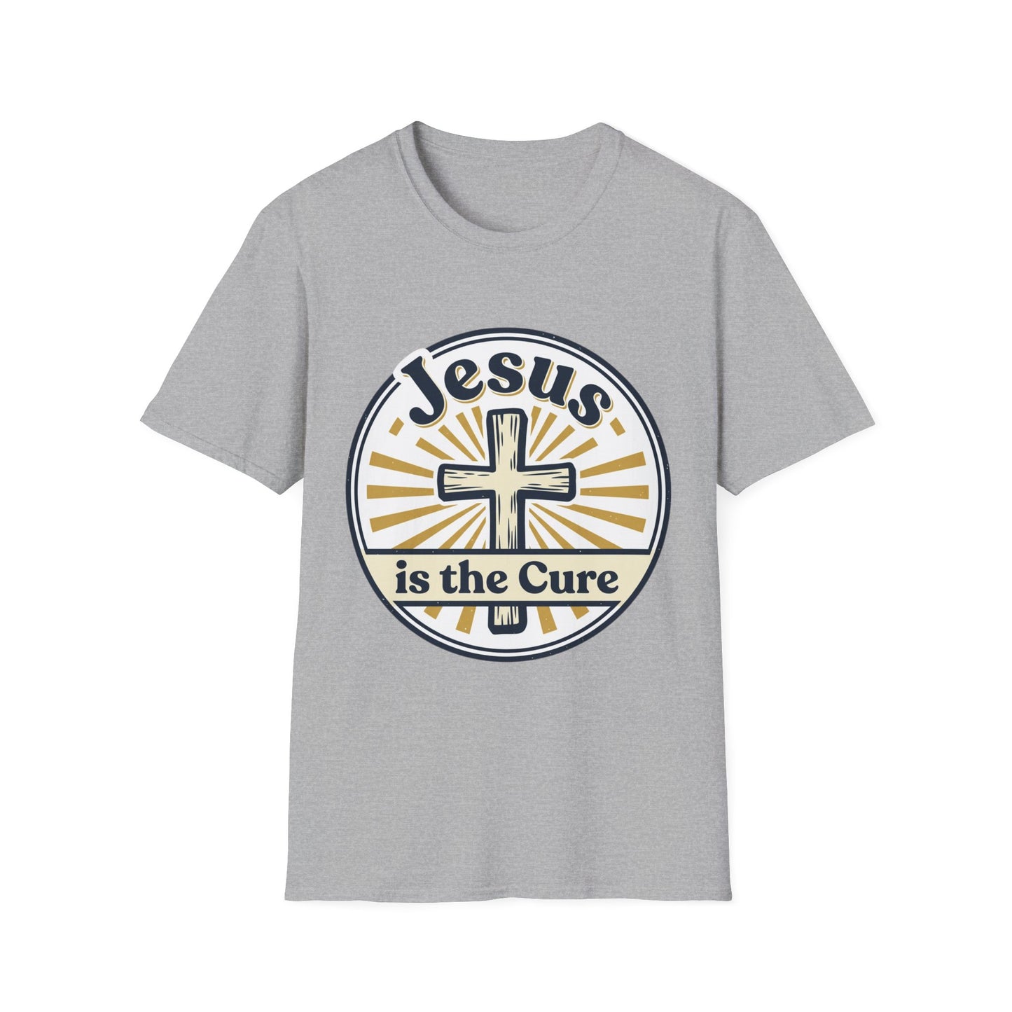 Jesus Is the Cure T-Shirt — Christian Cross Faith Tee