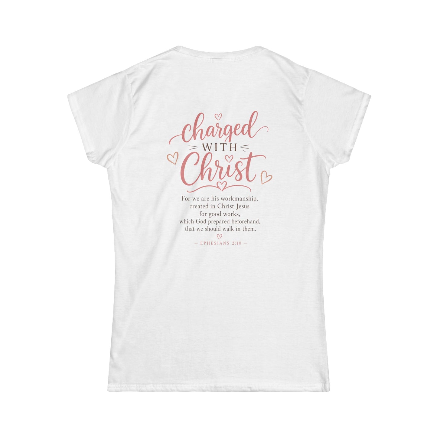 Created, Chosen, Called Christian Women's Tee — "Charged with Christ" Inspirational Faith Shirt