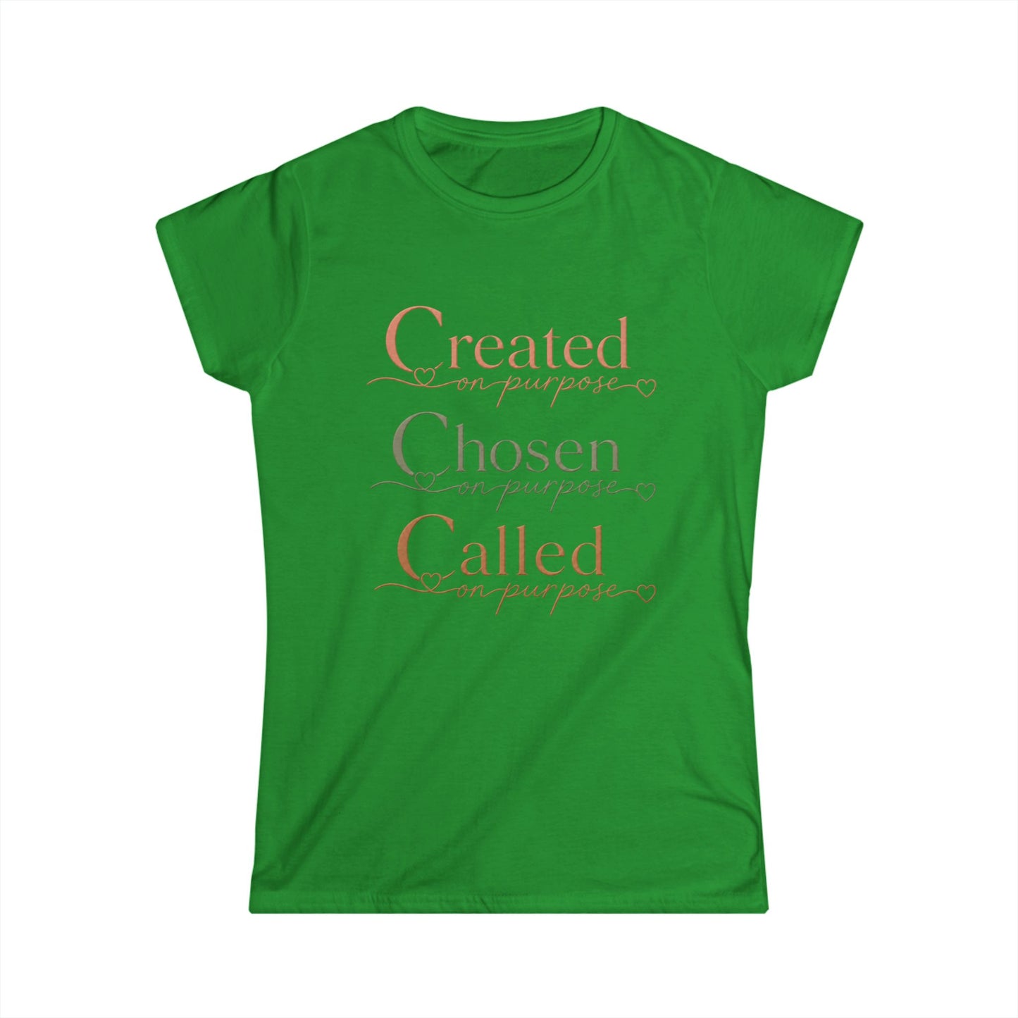 Created, Chosen, Called Christian Women's Tee — "Charged with Christ" Inspirational Faith Shirt