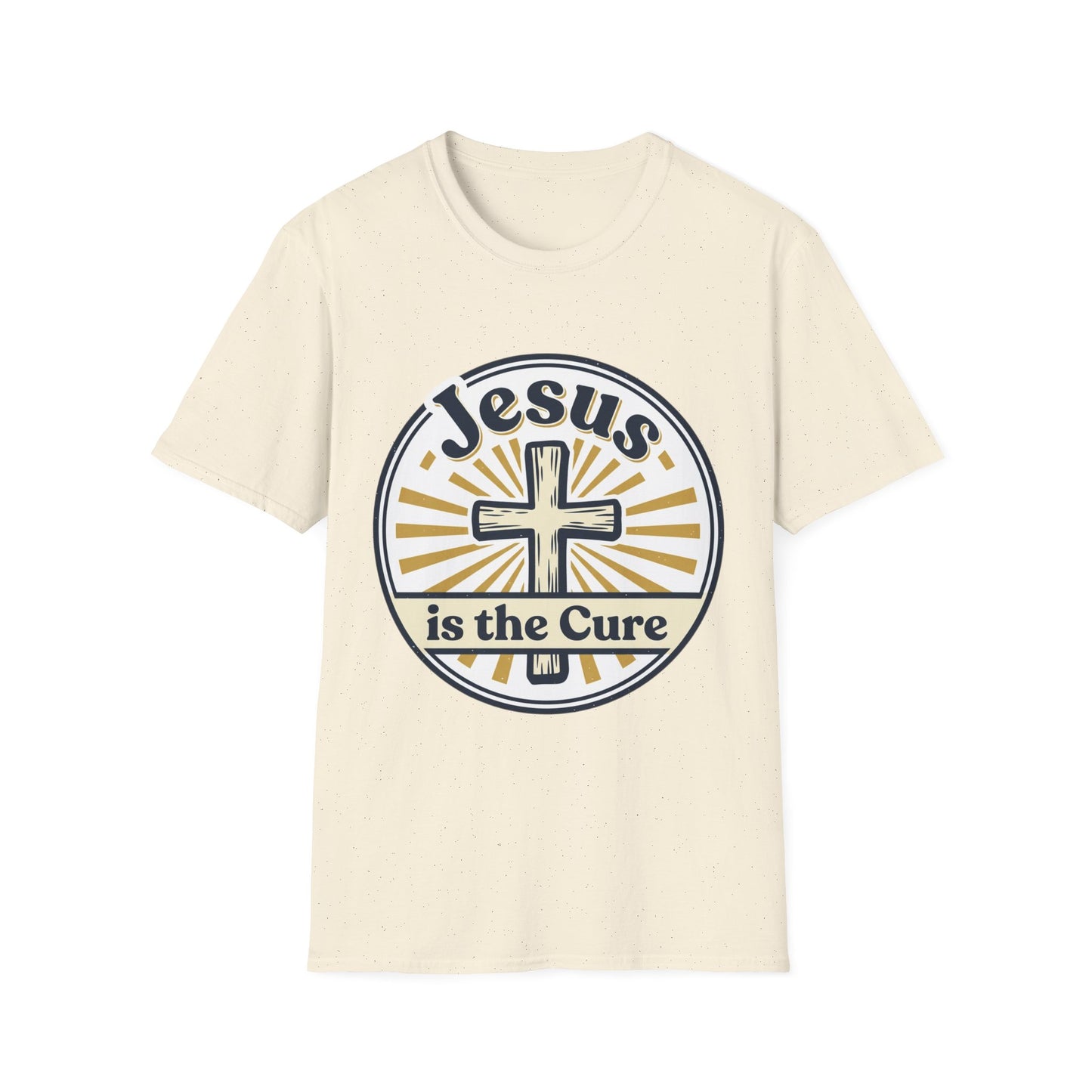 Jesus Is the Cure T-Shirt — Christian Cross Faith Tee
