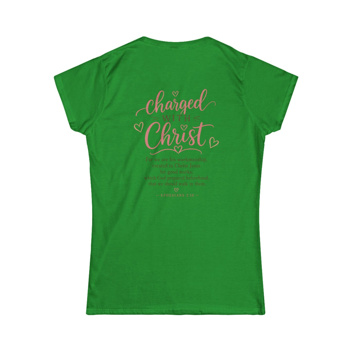 Created, Chosen, Called Christian Women's Tee — "Charged with Christ" Inspirational Faith Shirt