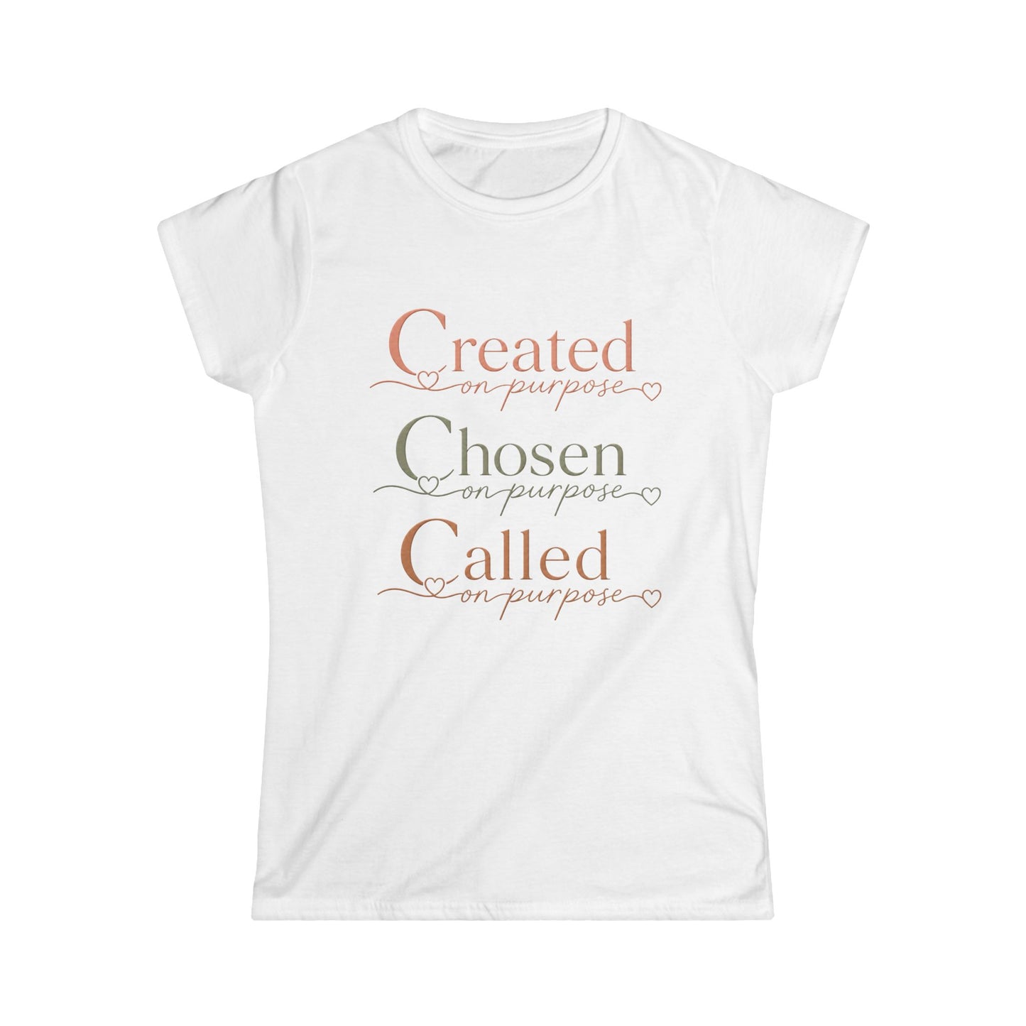 Created, Chosen, Called Christian Women's Tee — "Charged with Christ" Inspirational Faith Shirt