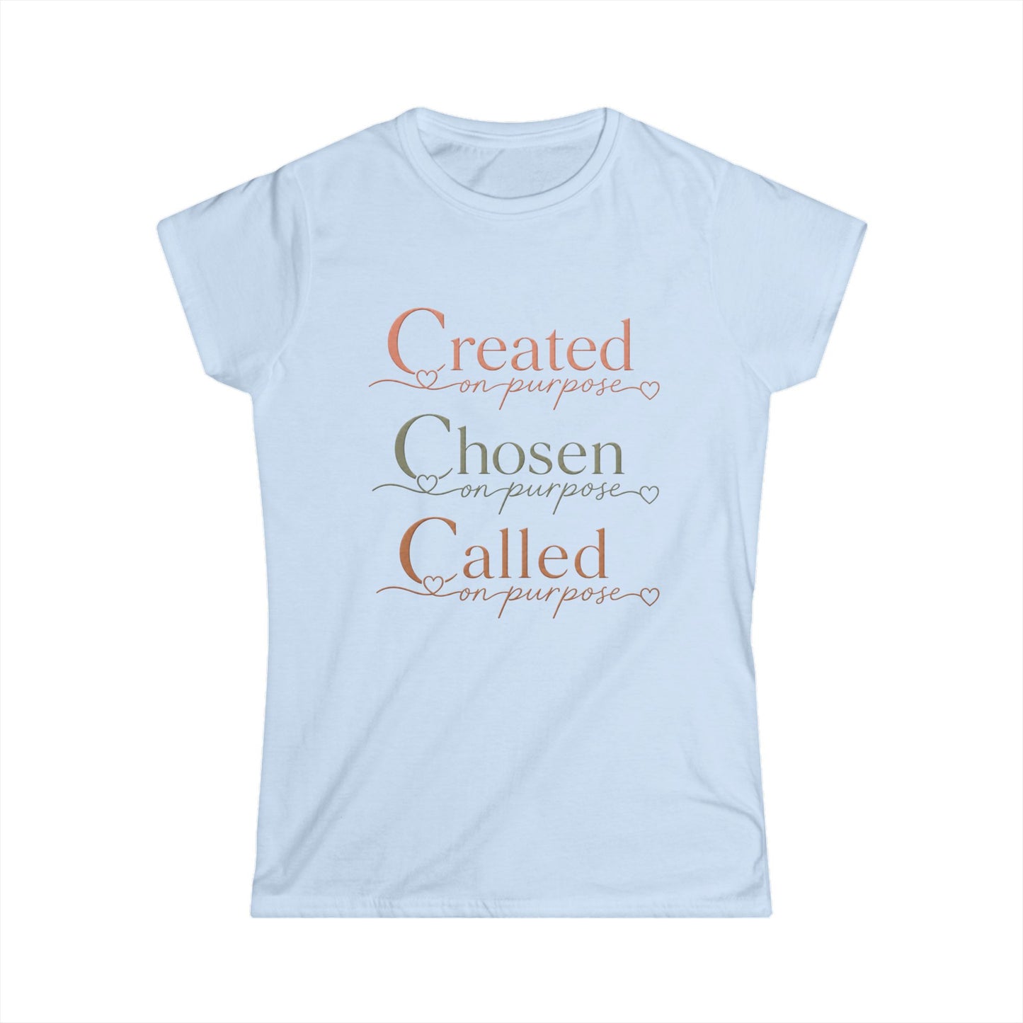 Created, Chosen, Called Christian Women's Tee — "Charged with Christ" Inspirational Faith Shirt