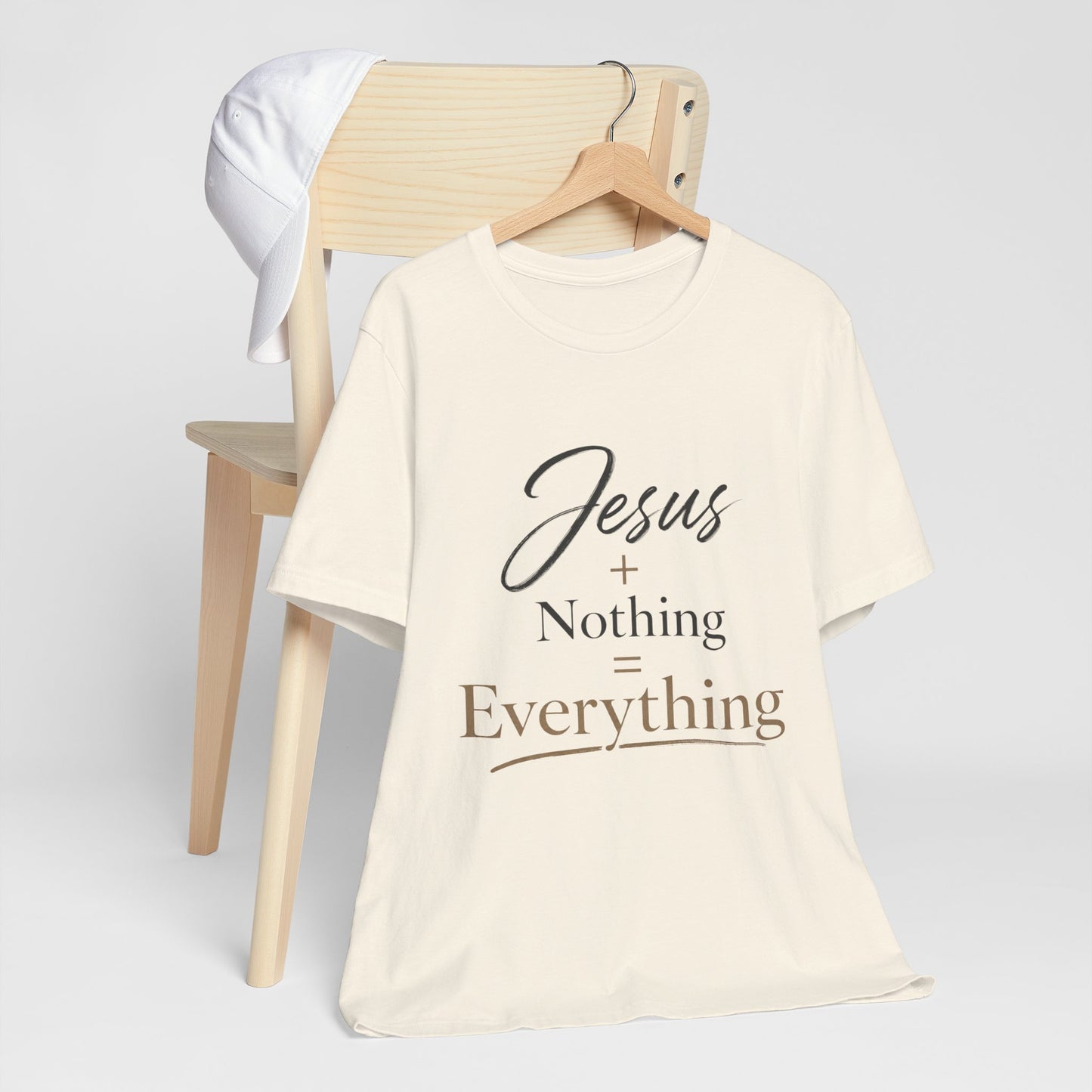 Jesus + Nothing = Everything T‑Shirt — Faith Inspirational Christian Tee