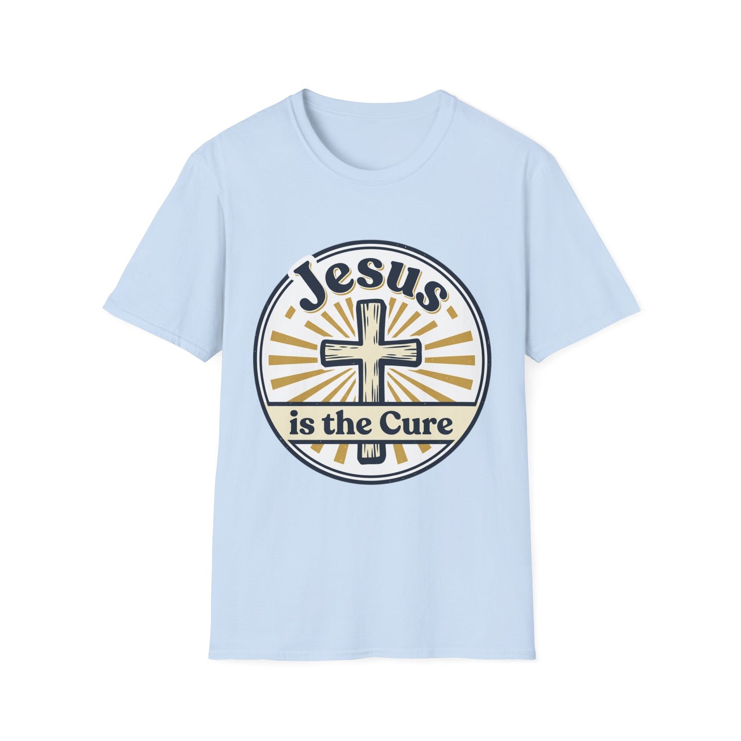 Jesus Is the Cure T-Shirt — Christian Cross Faith Tee