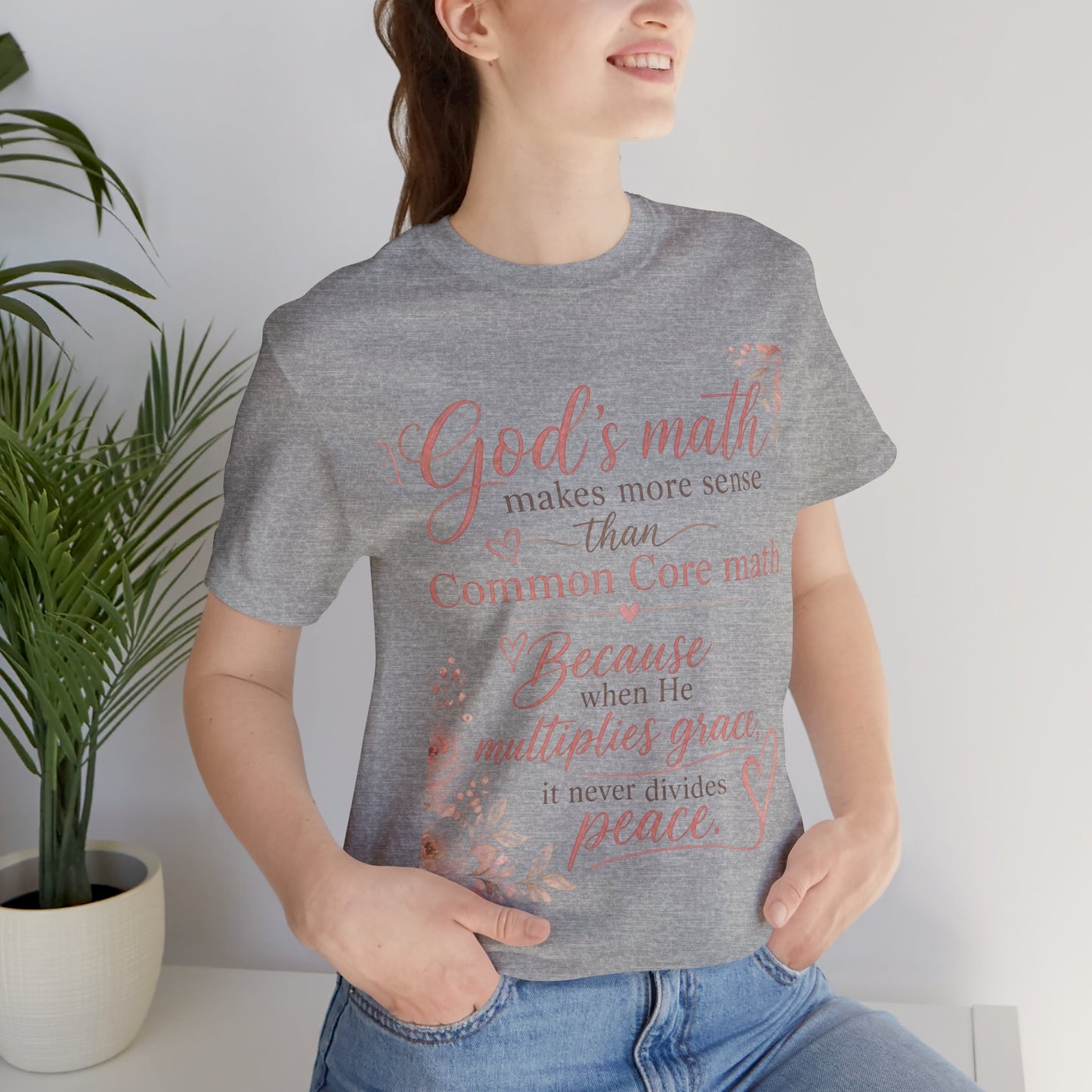 Faith T-Shirt — "God's Math Makes More Sense" Inspirational Christian Tee