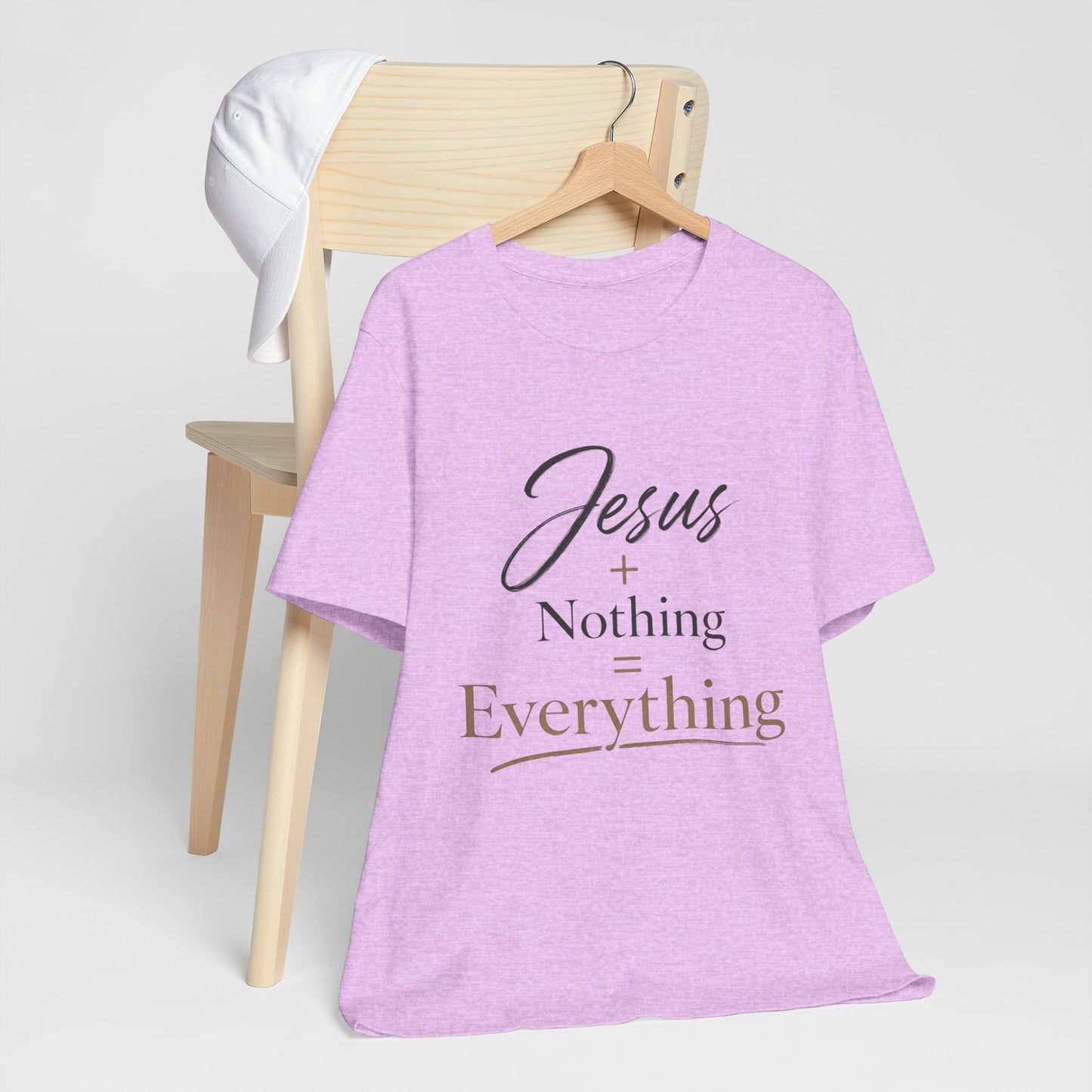 Jesus + Nothing = Everything T‑Shirt — Faith Inspirational Christian Tee