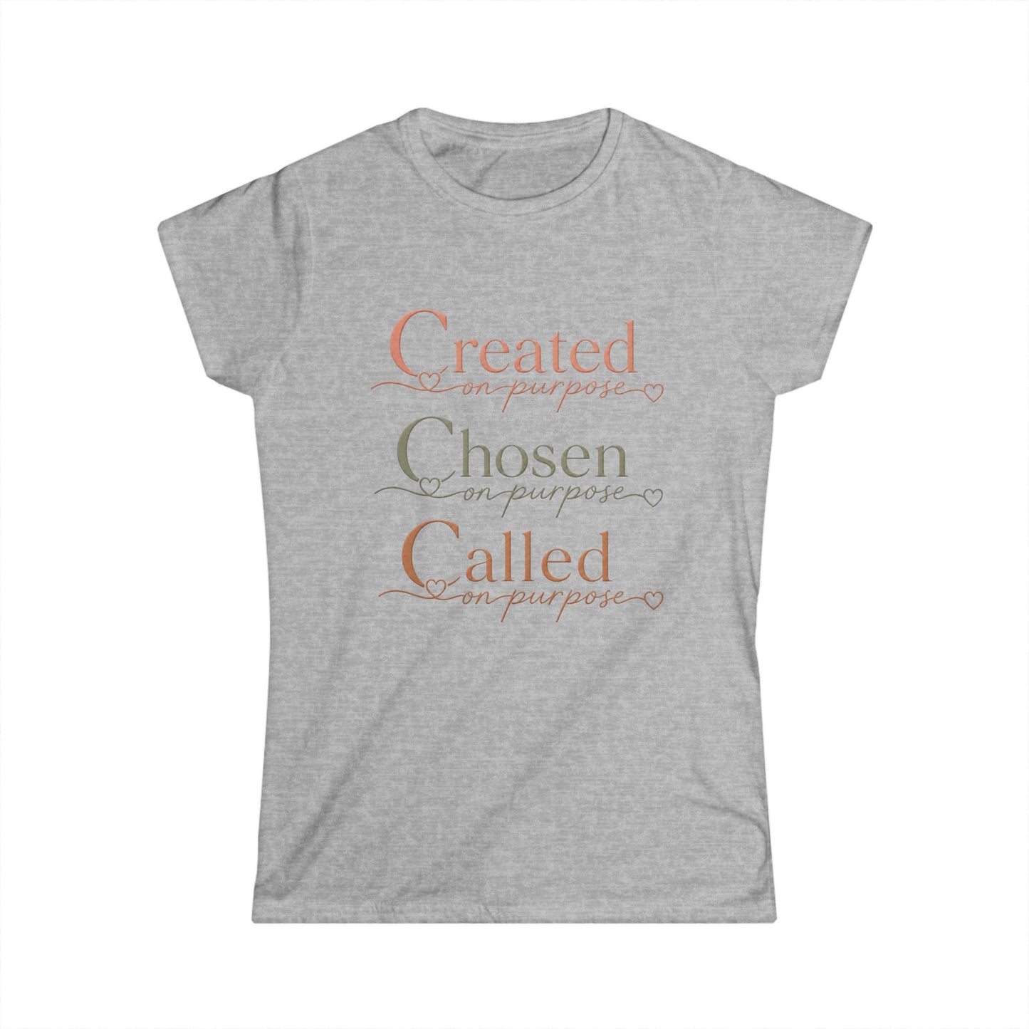 Created, Chosen, Called Christian Women's Tee — "Charged with Christ" Inspirational Faith Shirt